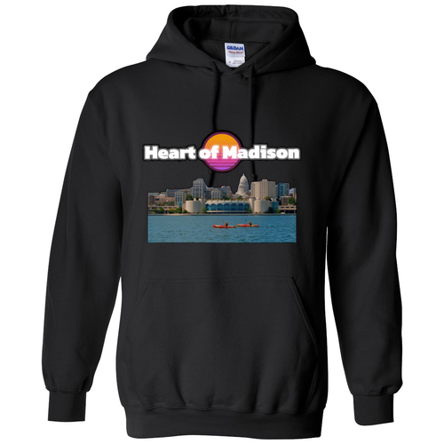 Gildan Heavy Blend Hooded Sweatshirt -- Black
