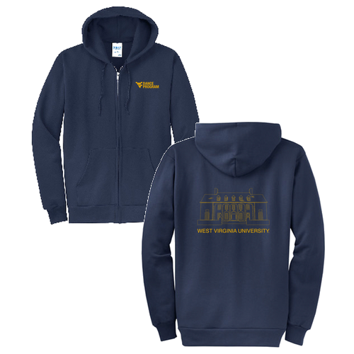 Port and Company Classic Full Zip Hooded Sweatshirt -- Navy