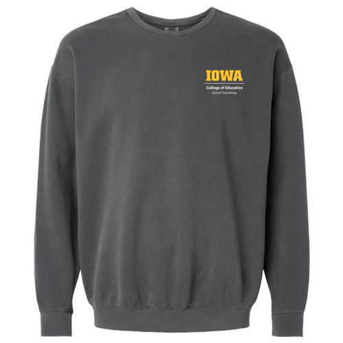 Comfort Colors Unisex Garment-Dyed Lightweight Fleece Crewneck Sweatshirt -- Pepper