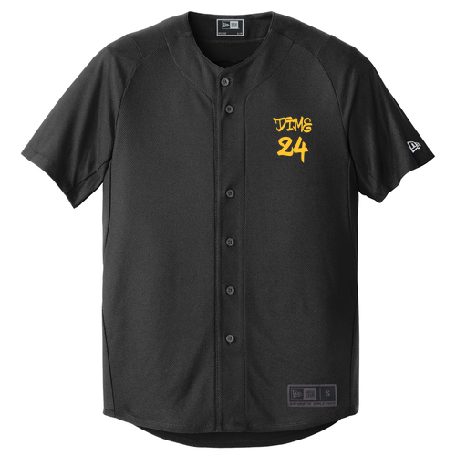 New Era Diamond Era Full-Button Jersey -- Black