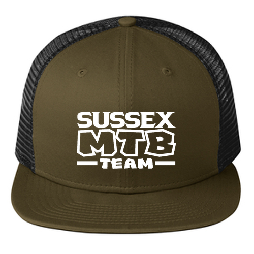 New Era Original Fit Snapback Trucker Hat -- Olive / Black