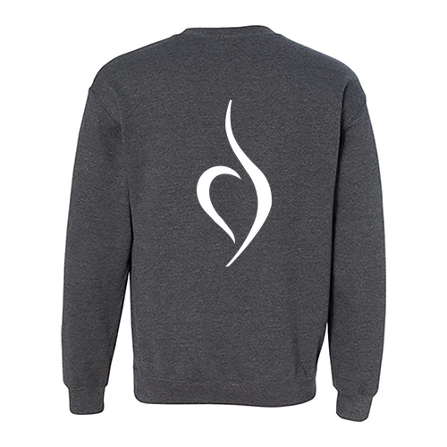 Gildan Heavy Blend Crew Neck Sweatshirt -- Dark Heather