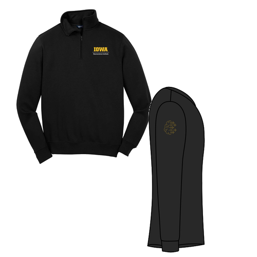 Sport Tek Quarter Zip Sweatshirt -- Black