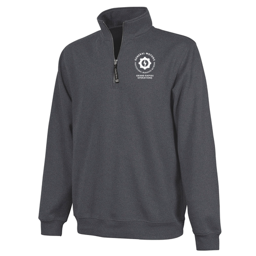 Charles River Crosswind Quarter Zip Sweatshirt -- Dark Charcoal