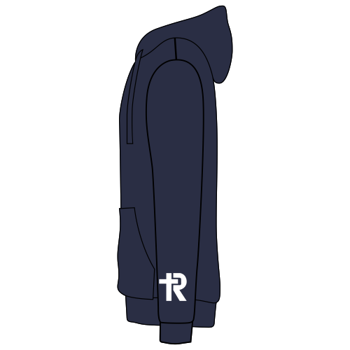 Regina Tonal Arch with Wrist District V.I.T. Heavyweight Fleece Hoodie -- Navy Blue