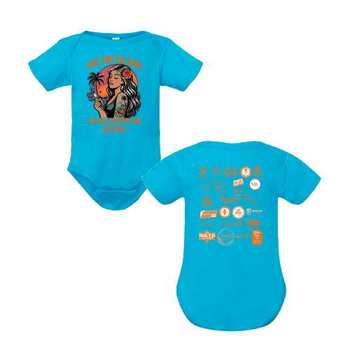 Sunset Infant Onesie -- Turquoise