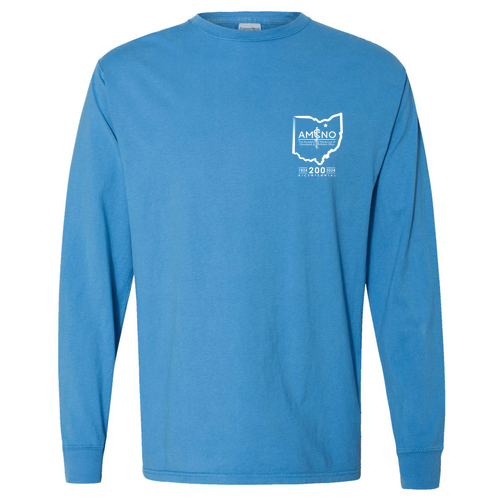 ComfortWash by Hanes Garment Dyed Long Sleeve T-Shirt -- Summer Sky Blue