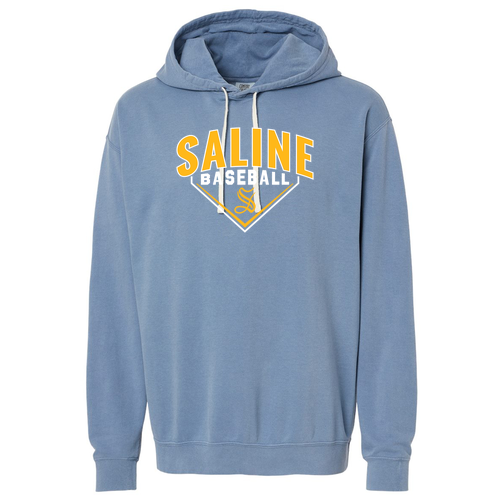 Comfort Colors Lightweight Adult Ringspun Hooded Sweatshirt -- Blue Jean