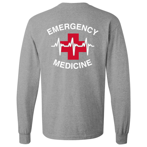 Gildan Heavy Cotton Longsleeve Basic T-Shirt -- Sport Grey