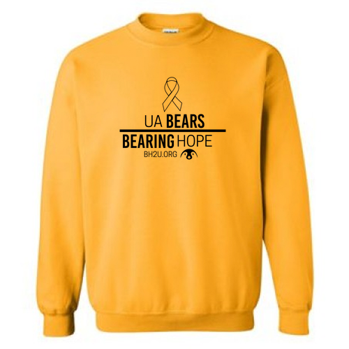 Gildan Heavy Blend Crew Neck Sweatshirt --- Gold