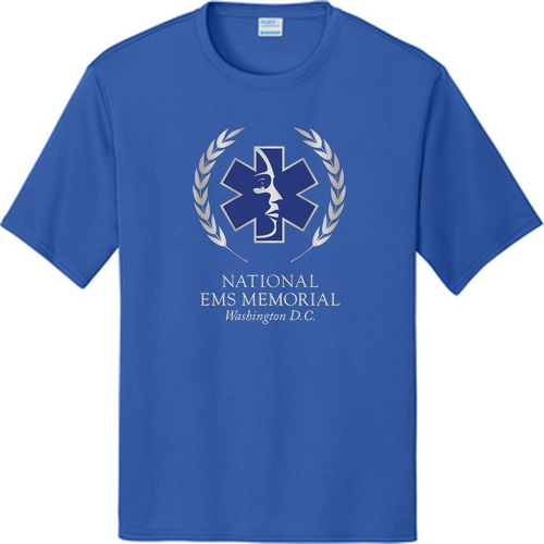National EMS Memorial Unisex Performance Tee Royal Blue