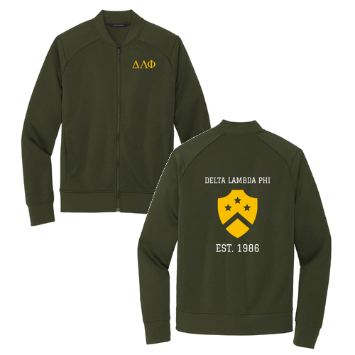 Mercer+Mettle Double-Knit Bomber -- Townsend Green