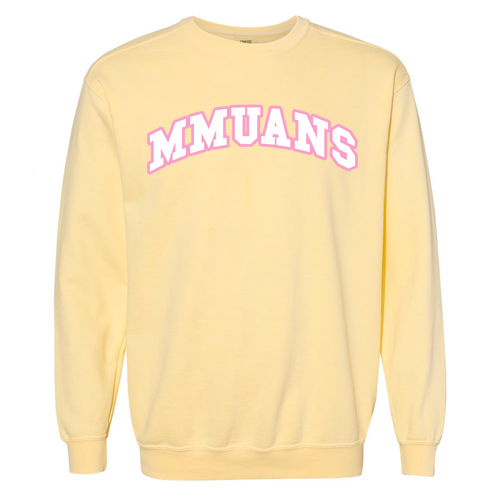 Comfort Colors Adult Crewneck Sweatshirt -- Butter -- MMUANS