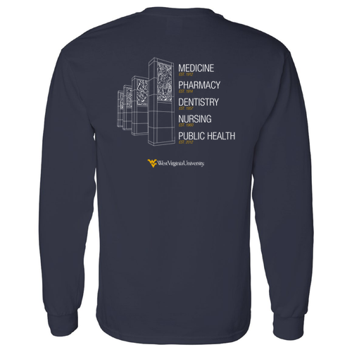 Gildan Heavy Cotton Longsleeve Basic T-Shirt -- Navy