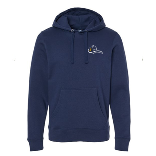 J America Unisex BTB Fleece Hooded Sweatshirt -- True Navy