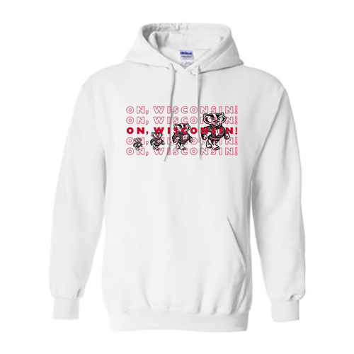 Gildan Heavy Blend Hooded Sweatshirt -- White