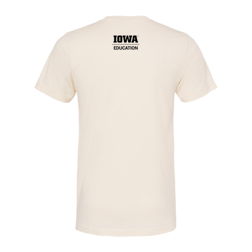Hawkeye Teachers Bella Canvas Unisex Heather CVC T-Shirt -- Heather Natural