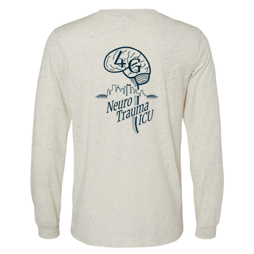 Bella+Canvas Unisex Triblend Long Sleeve Tee -- Oatmeal TriBlend