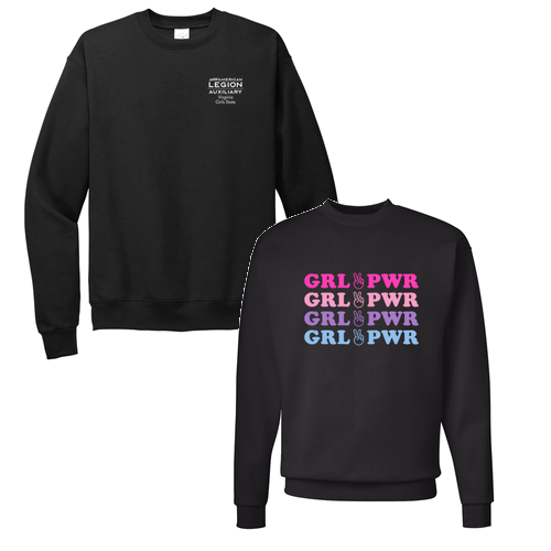 Hanes EcoSmart Crewneck Sweatshirt -- Black