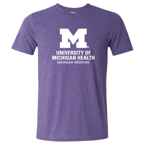 Mens/Unisex Gildan SoftStyle Fitted T-Shirt -- Heather Purple
