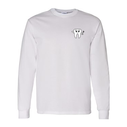 Gildan Heavy Cotton Longsleeve Basic T-Shirt -- White