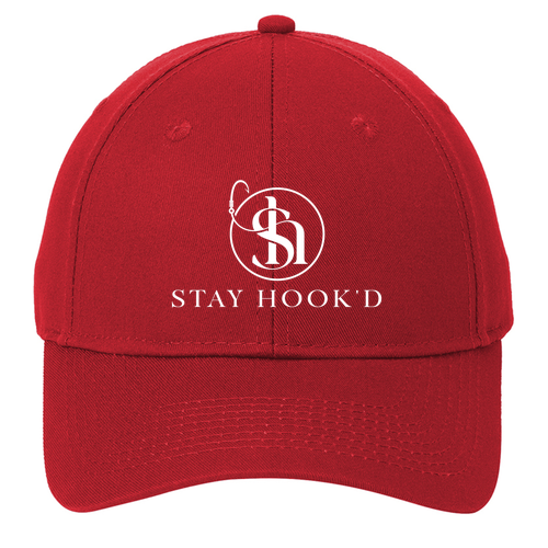 Port and Company 6-panel Twill Hat -- Red