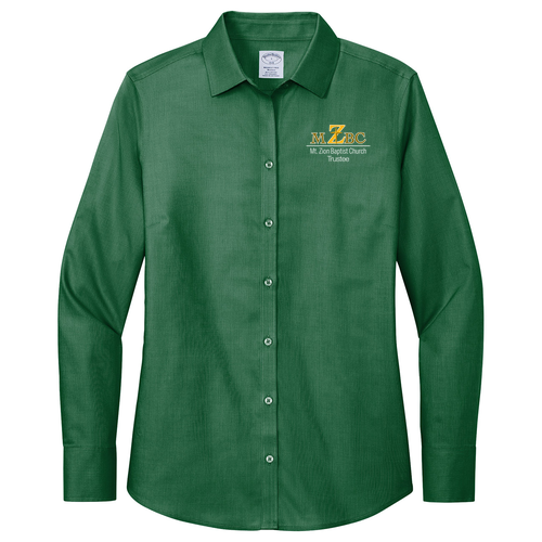 Brooks Brothers Women's Wrinkle-Free Stretch Nailhead Shirt -- Club Green