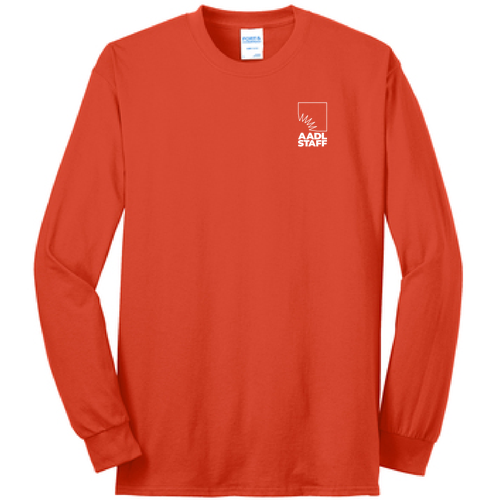 Regular Port and Company Long Sleeve 50/50 T Shirt -- Orange