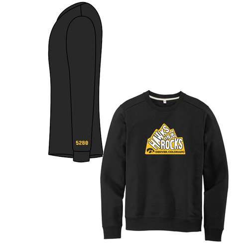 District Re-Fleece Crew -- Black