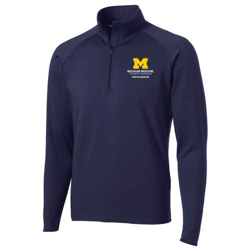 Mens/Unisex Sport Tek Sport Wick Stretch Half Zip Pullover -- True Navy