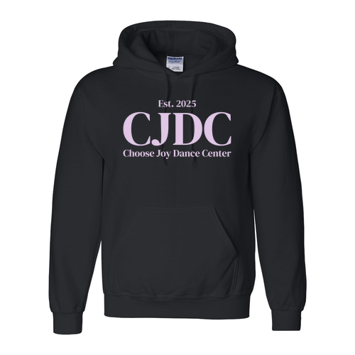 Purple CJDC Design -- Gildan Adult Dryblend Adult Hooded Sweatshirt