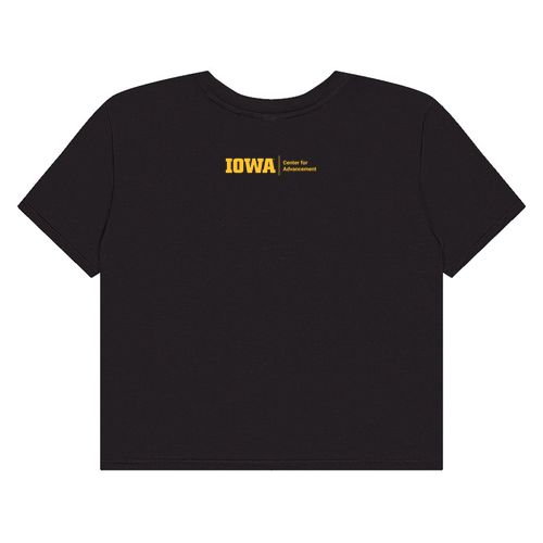 Bella Canvas Ladies' Flowy Cropped Tee -- Black