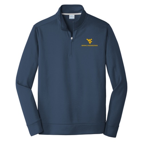 Embroidered Port & Company Performance Fleece 1/4-Zip Pullover Sweatshirt -- Deep Navy