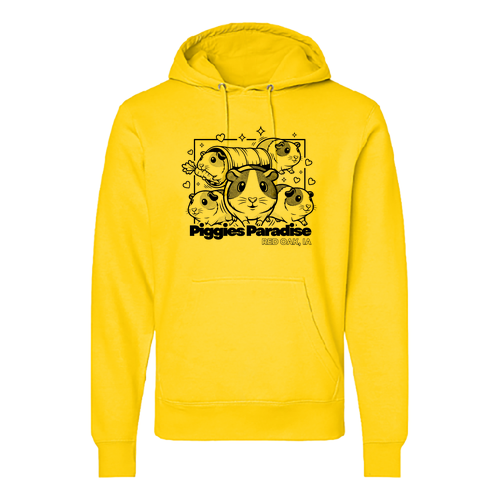 J America Unisex BTB Fleece Hooded Sweatshirt -- Maize