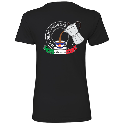 100% Cotton T-shirts Women’s styling -- Black