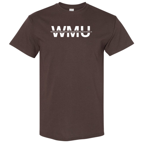 WMU SLHA Gildan Heavy Cotton T-Shirt -- Dark Chocolate