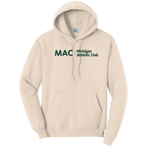 Port and Company Core Fleece Pullover Hooded Sweatshirt -- Natural