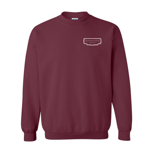 Law Books Crewneck Sweatshirt -- Maroon