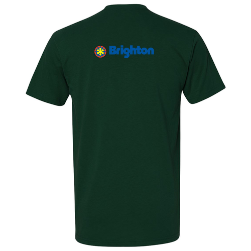 Brighton Logo 2 Full color -- Short Sleeve Forest Green
