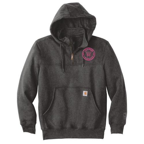 Carhartt Rain Defender Paxton Heavyweight Hooded Zip Mock Sweatshirt -- Carbon Heather