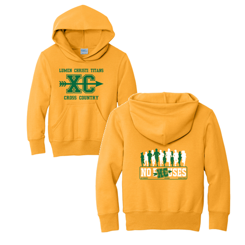 Port and Company Youth Pullover Hooded Sweatshirt -- Gold