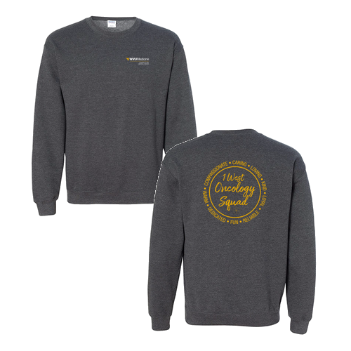 Gildan Heavy Blend Crew Neck Sweatshirt -- Dark Heather
