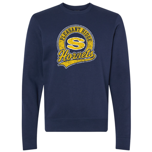 J. America Soft BTB Fleece Crewneck Sweatshirt -- True Navy