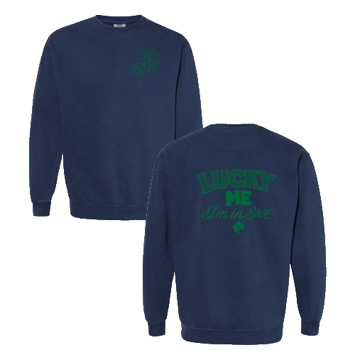 Comfort Colors Unisex Garment-Dyed Crewneck Sweatshirt -- True Navy