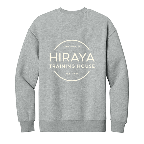 Hiraya Classic Logo Crewneck Sweatshirt -- Light Heather Grey