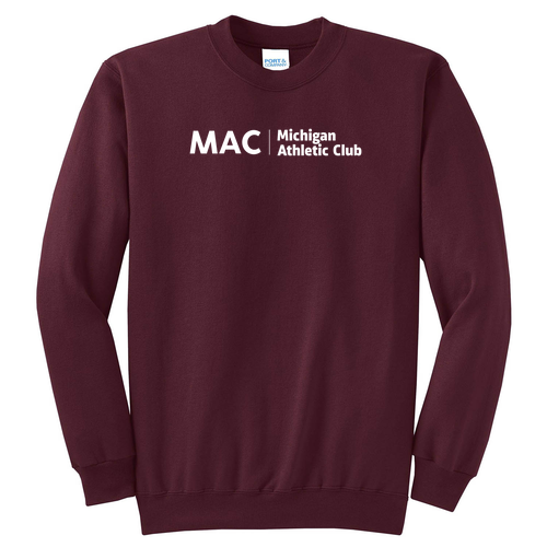 Port and Company Classic Crewneck Sweatshirt -- Maroon
