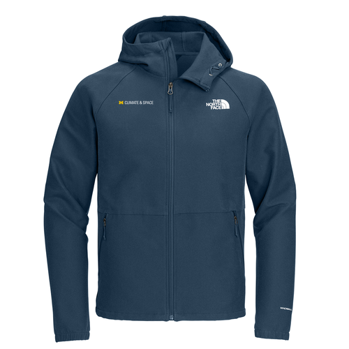Mens/Unisex The North Face Barr Lake Hooded Soft Shell Jacket -- Shady Blue Dark Heather