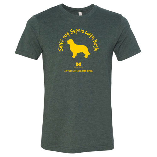 Mens/Unisex Bella Canvas Heather CVC T-Shirt -- Heather Forest