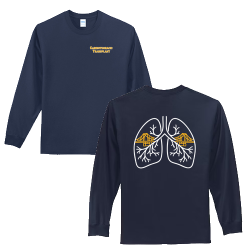 Port and Company100% Cotton Essential Long Sleeve T-Shirt -- Navy