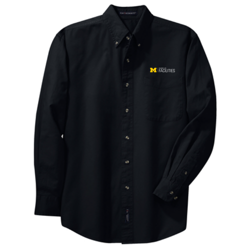 Port Authority Long Sleeve Twill Shirt -- Classic Navy